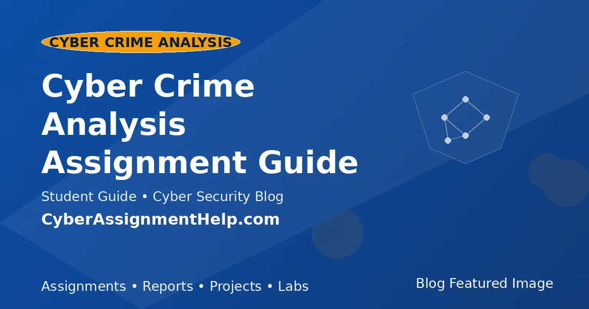 Cyber Crime Analysis Assignment Guide featured image for cyber security students