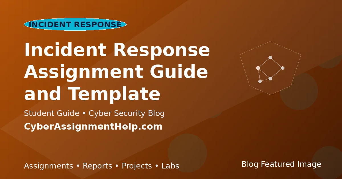 Incident Response Assignment Guide and Template featured image for cyber security students