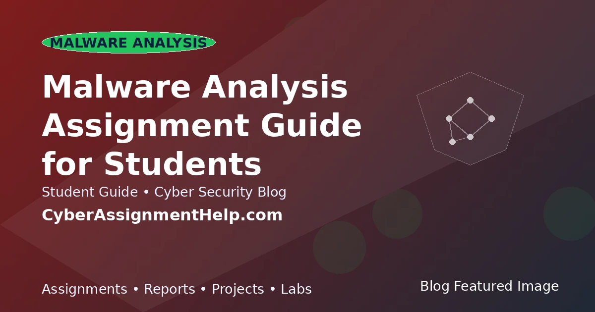 Malware Analysis Assignment Guide for Students featured image for cyber security students